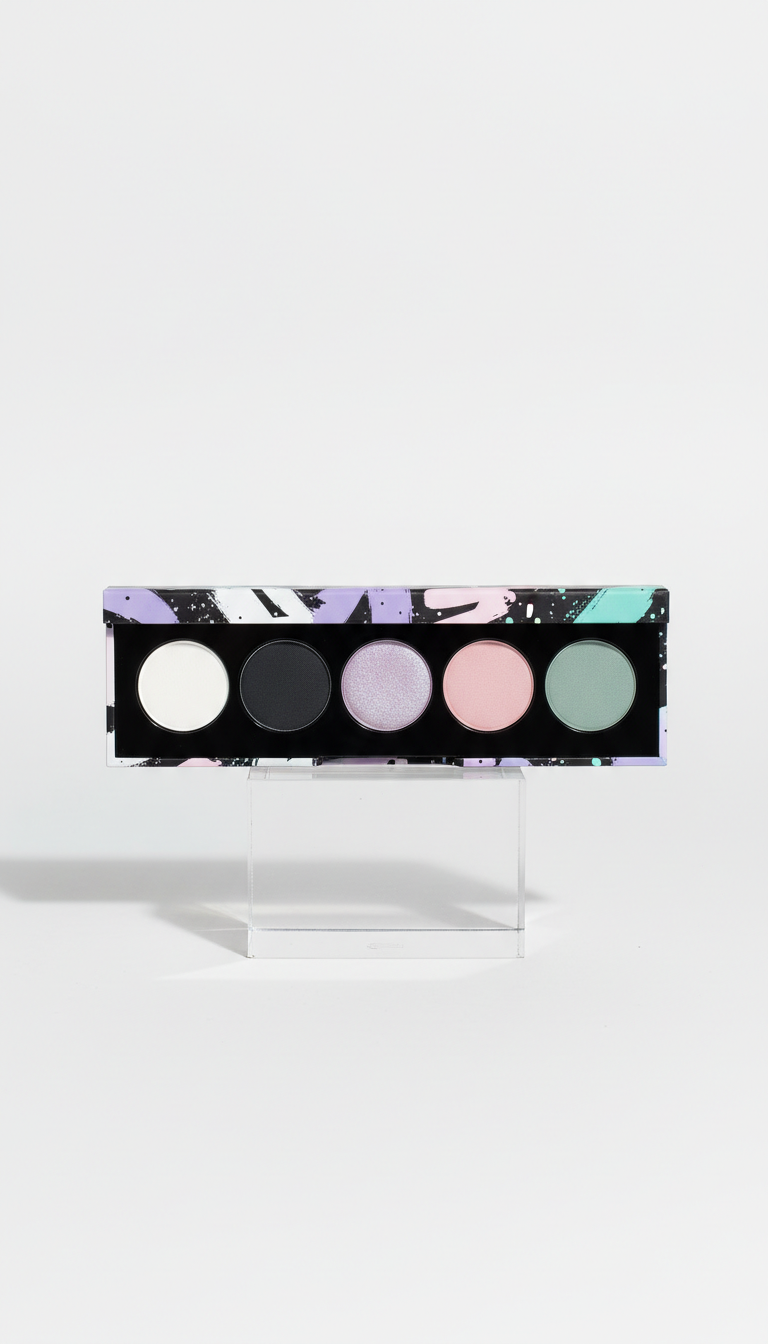 Eyeshadow palette with vivid street tones