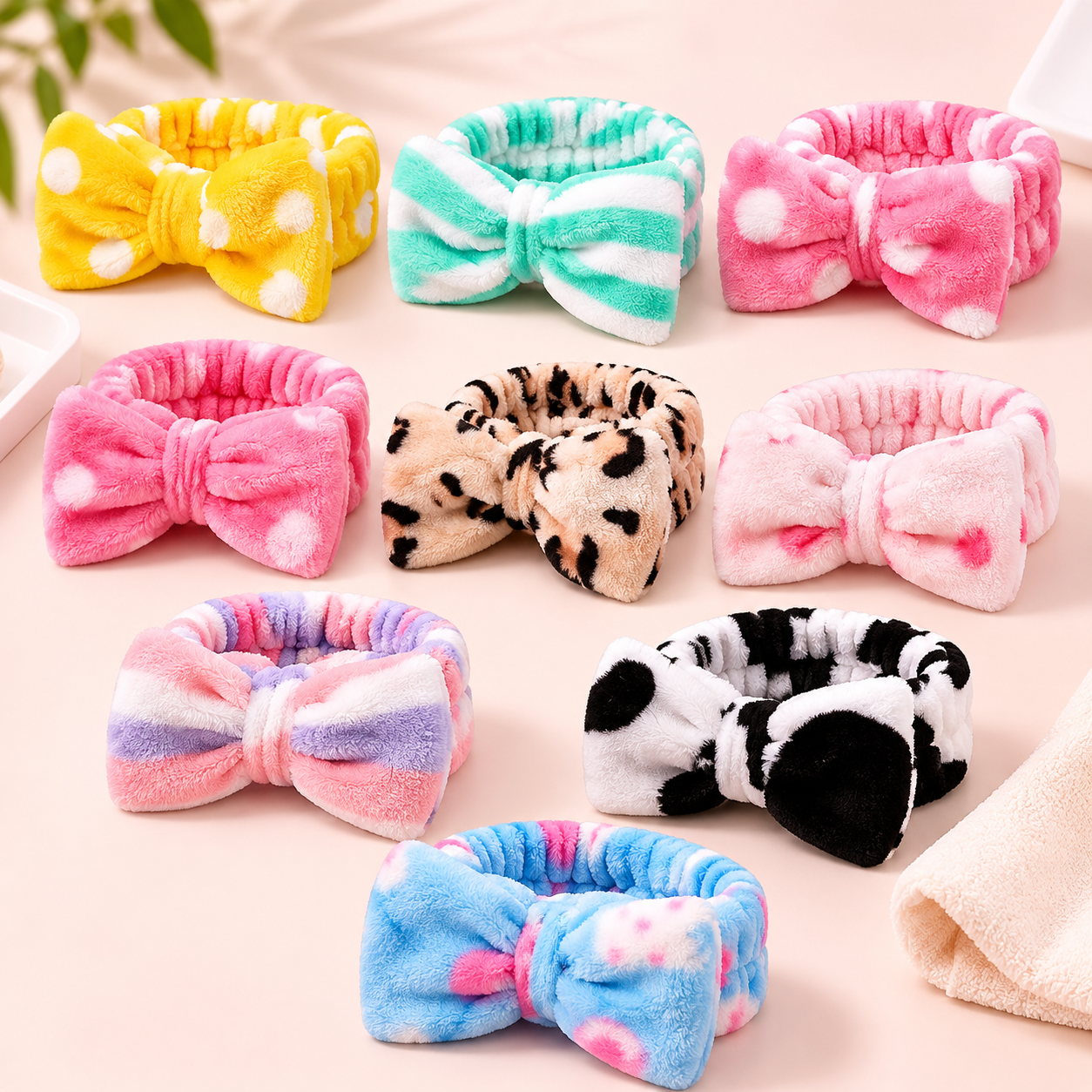 Banda Facial de Spa con Moño