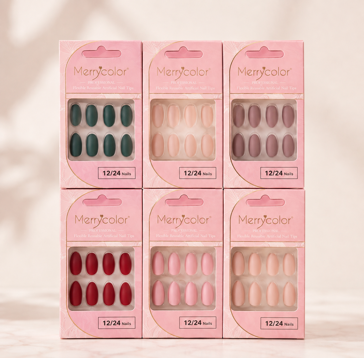 Uñas Postizas MerryColor Professional