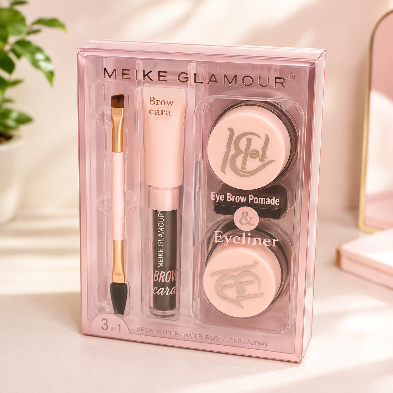 Kit para Cejas 3 en 1 Meike Glamour