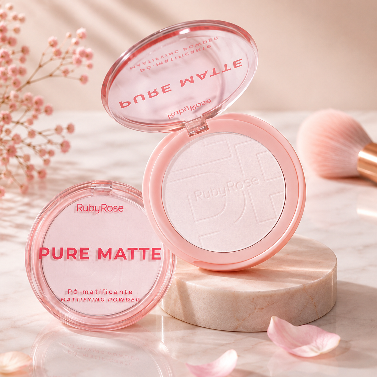 Polvo Compacto Pure Matte Ruby Rose