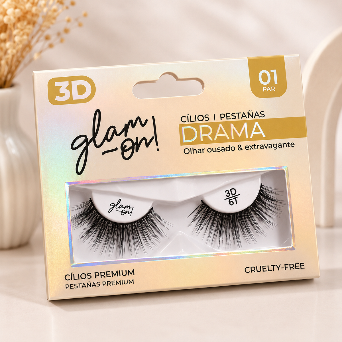 Pestañas Postizas 3D Glam On! Drama