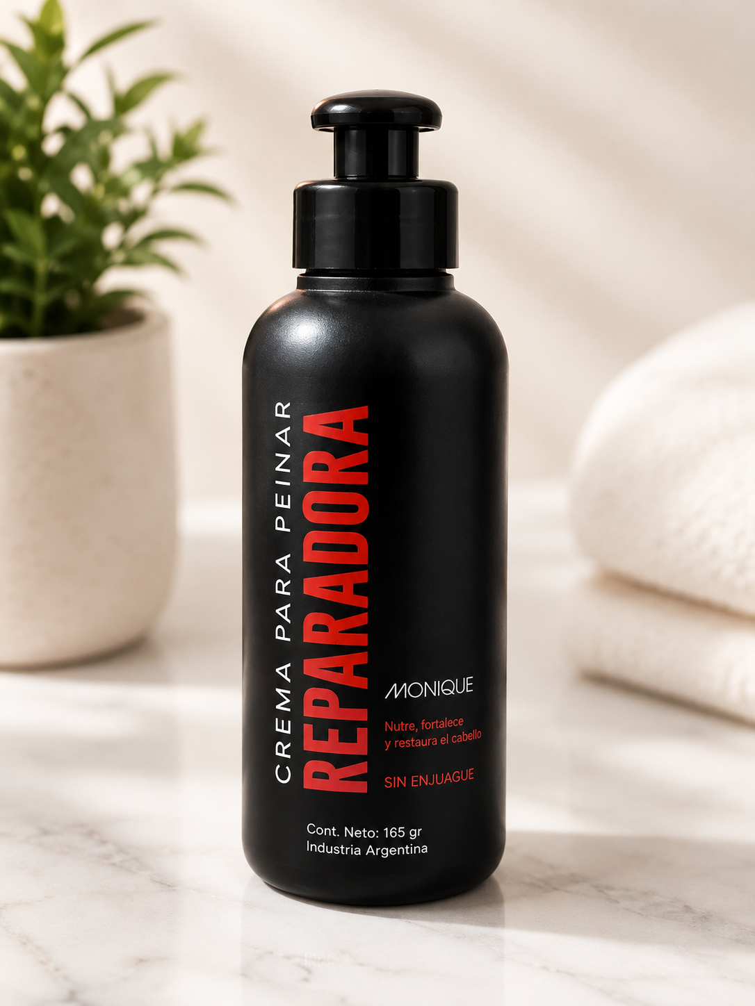Crema para Peinar Reparadora Monique Sin Enjuague 165 g
