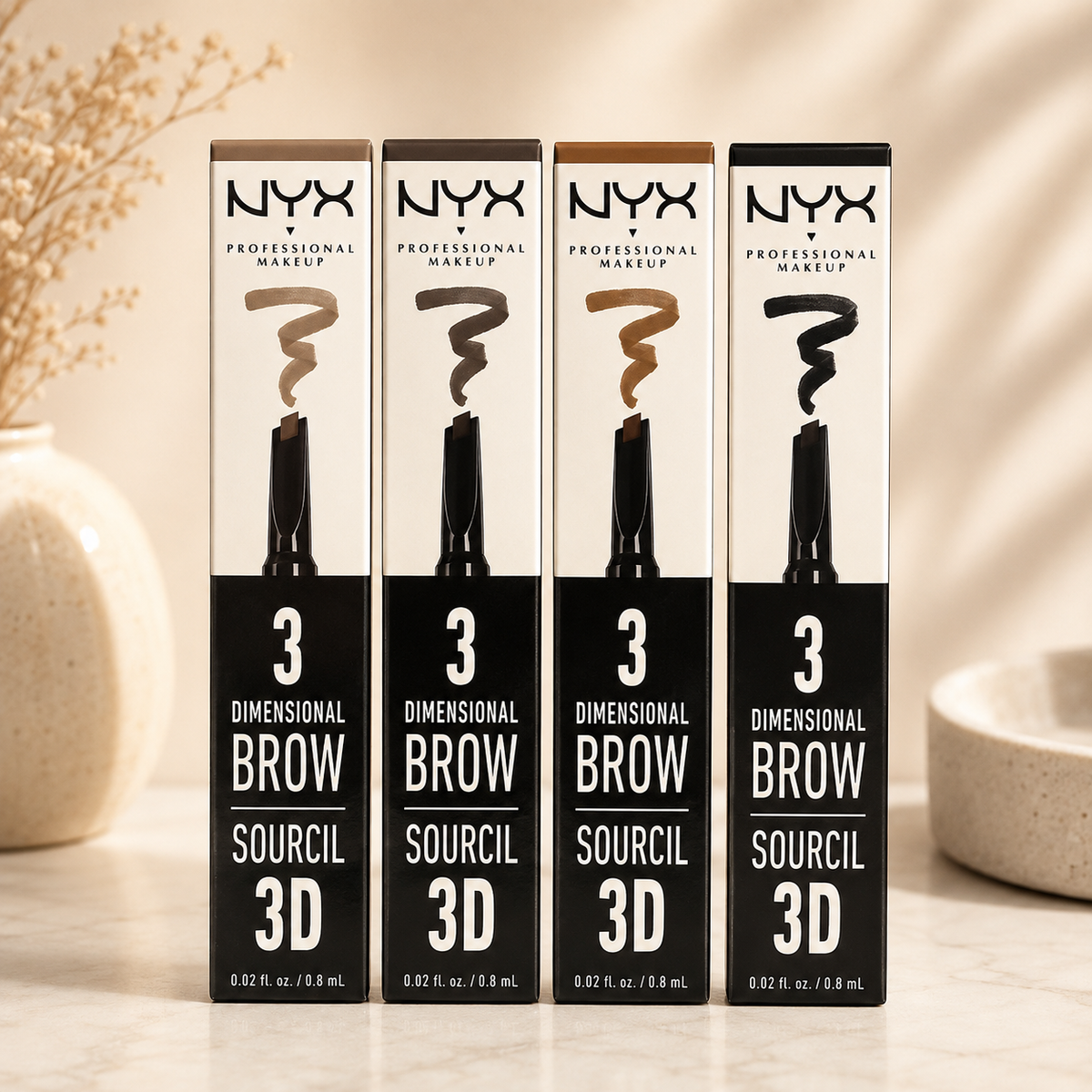 Lápiz para Cejas NYX Professional Makeup 3D Dimensional Brow