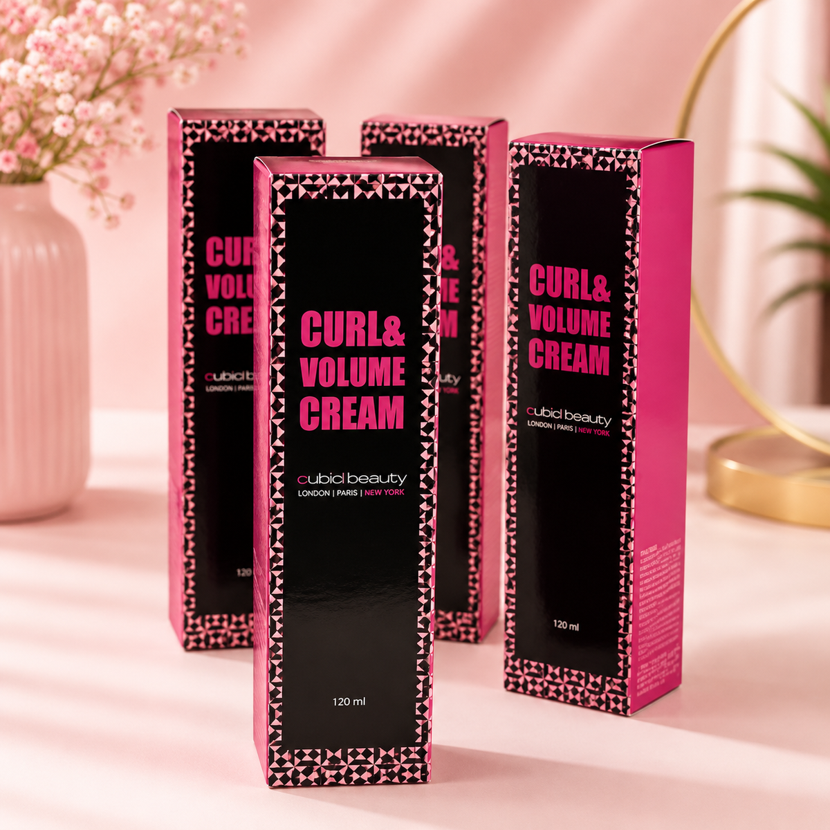 Crema para Rizos Cubic Beauty Curl & Volume Cream 120 m