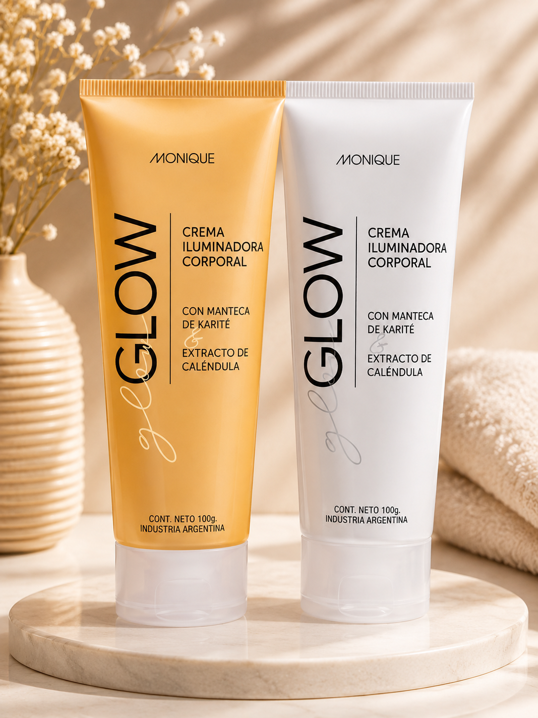 Crema Iluminadora Corporal Monique Glow 100 g