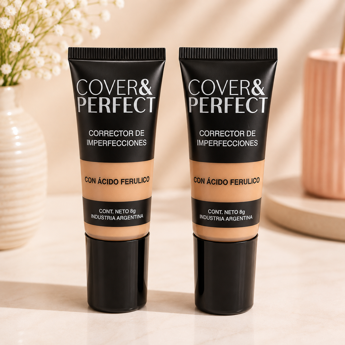Corrector Cover & Perfect Monique con Ácido Ferúlico