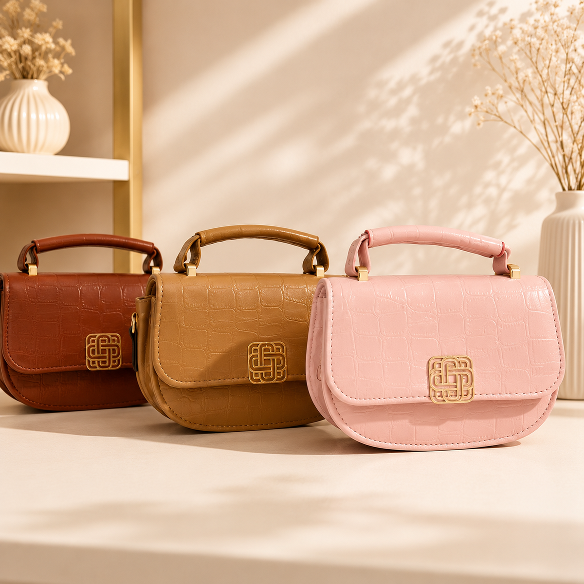 Cartera Mini con Asa y Correa