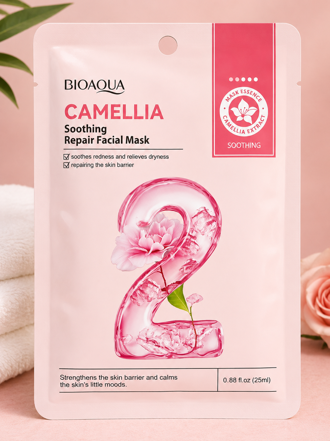 Mascarilla Facial BIOAQUA Camellia Soothing Repair