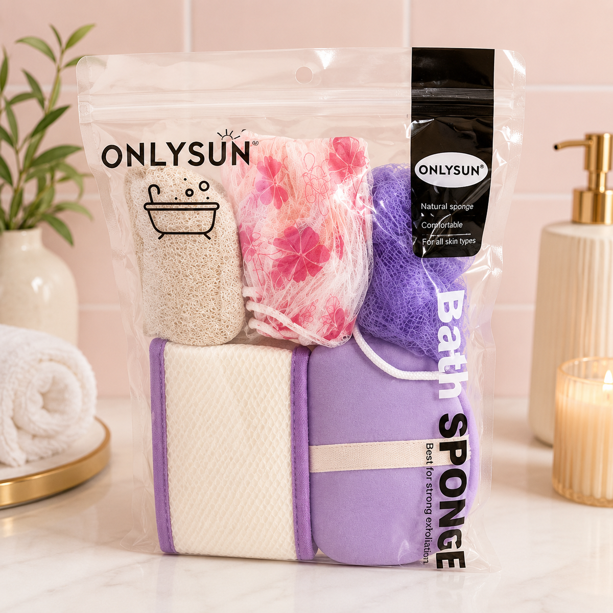 Set de Esponjas de Baño ONLYSUN
