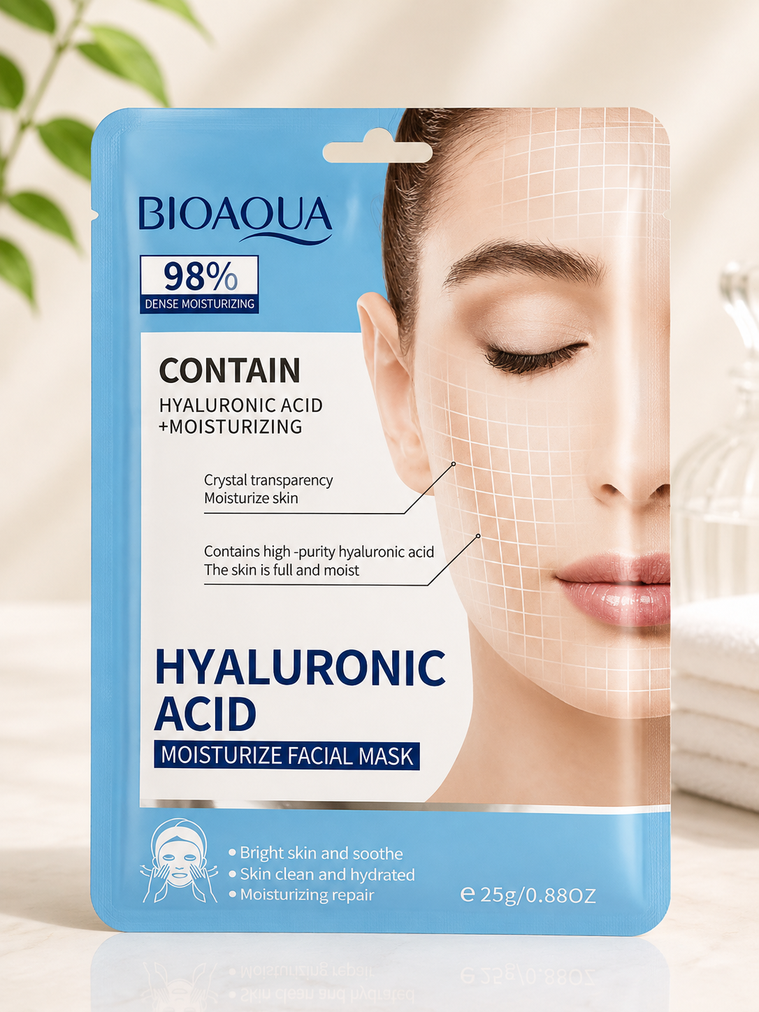 Mascarilla Facial BIOAQUA Ácido Hialurónico