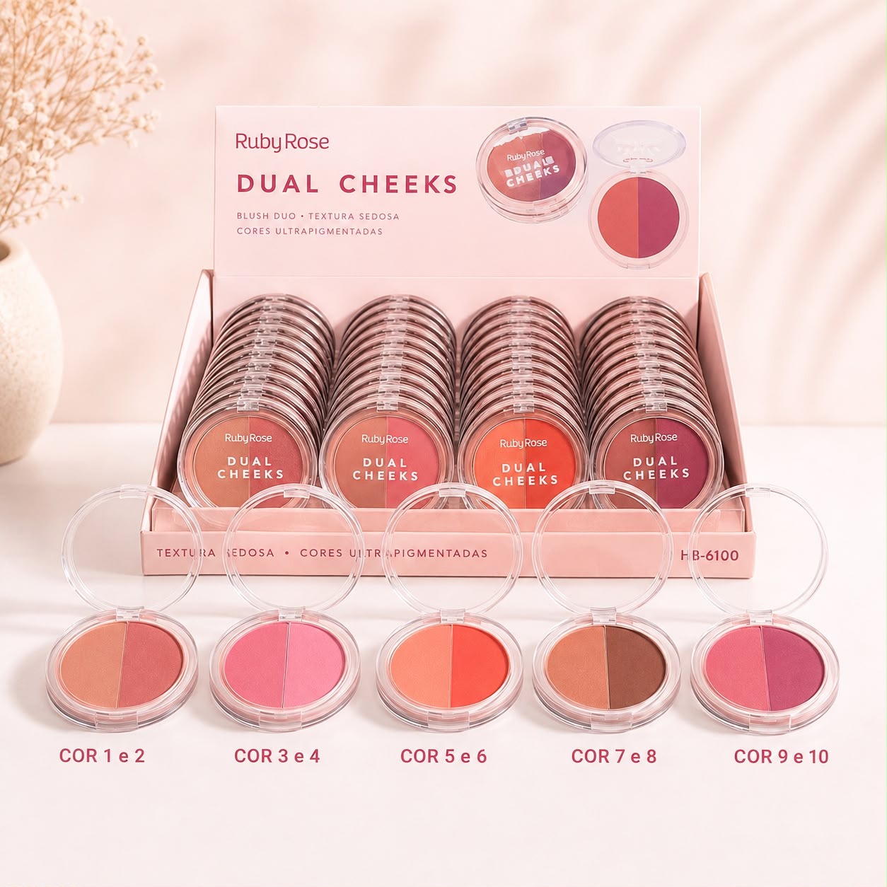 Rubor Dúo Dual Cheeks Ruby Rose