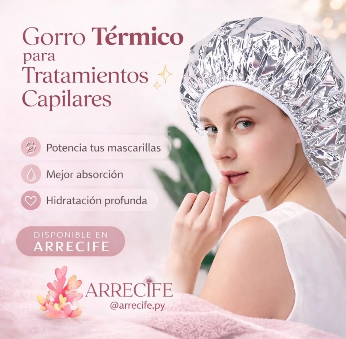 Gorro Térmico para Tratamientos Capilares