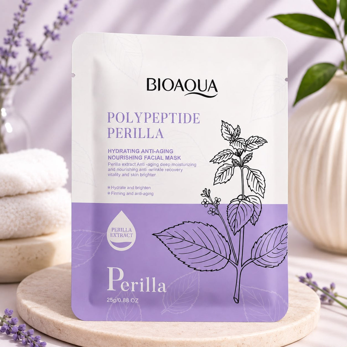 BIOAQUA Polypeptide Perilla Facial Mask
