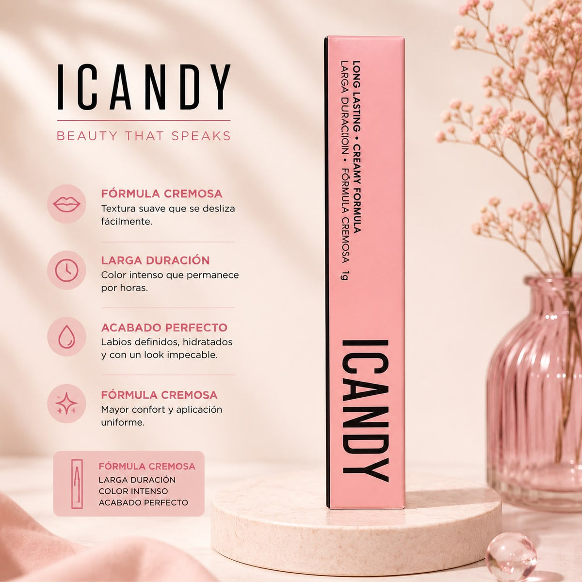 Lápices Delineadores ICANDY Shhh Collection