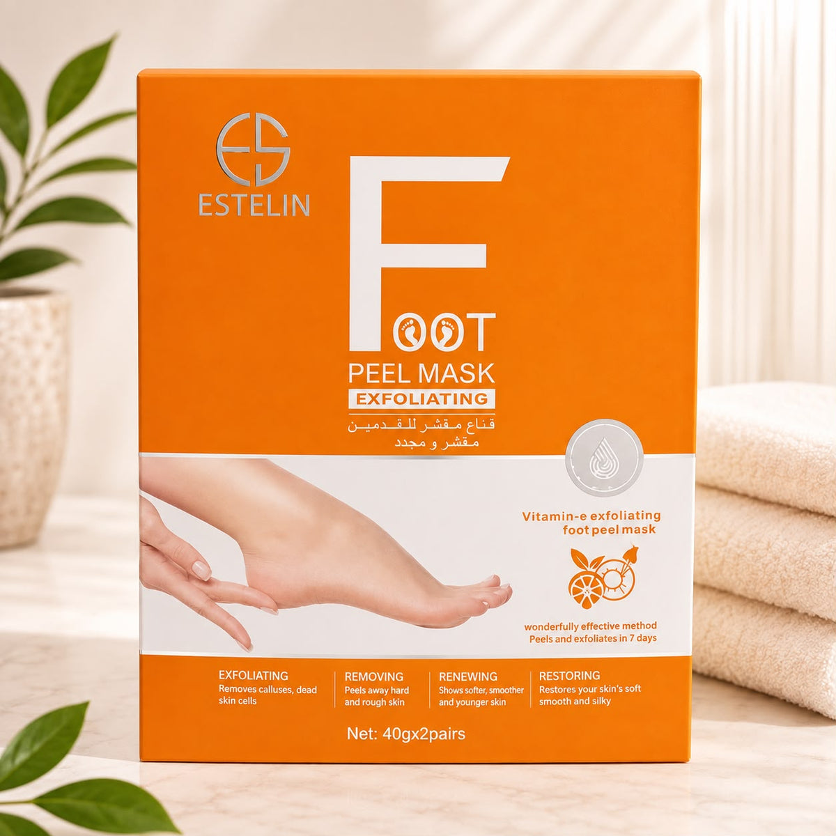 Mascarilla Exfoliante para Pies ESTELIN Foot Peel Mask