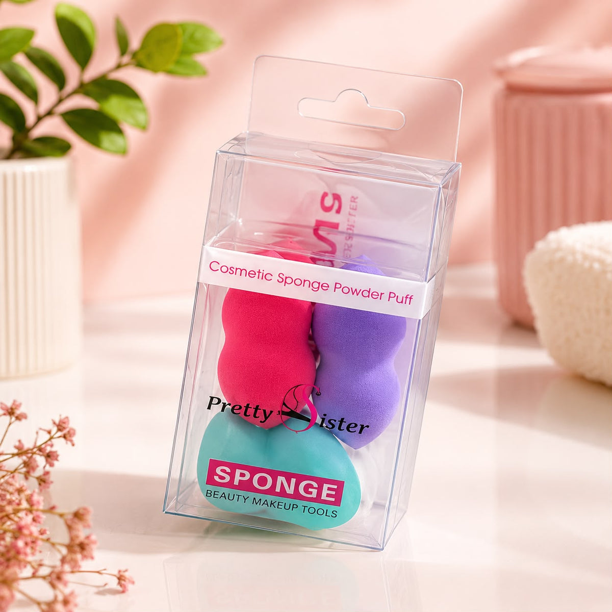 Set de Esponjas para Maquillaje Pretty Sister