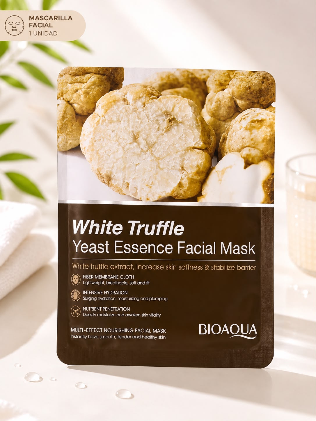 Mascarilla Facial BIOAQUA White Truffle – Yeast Essence