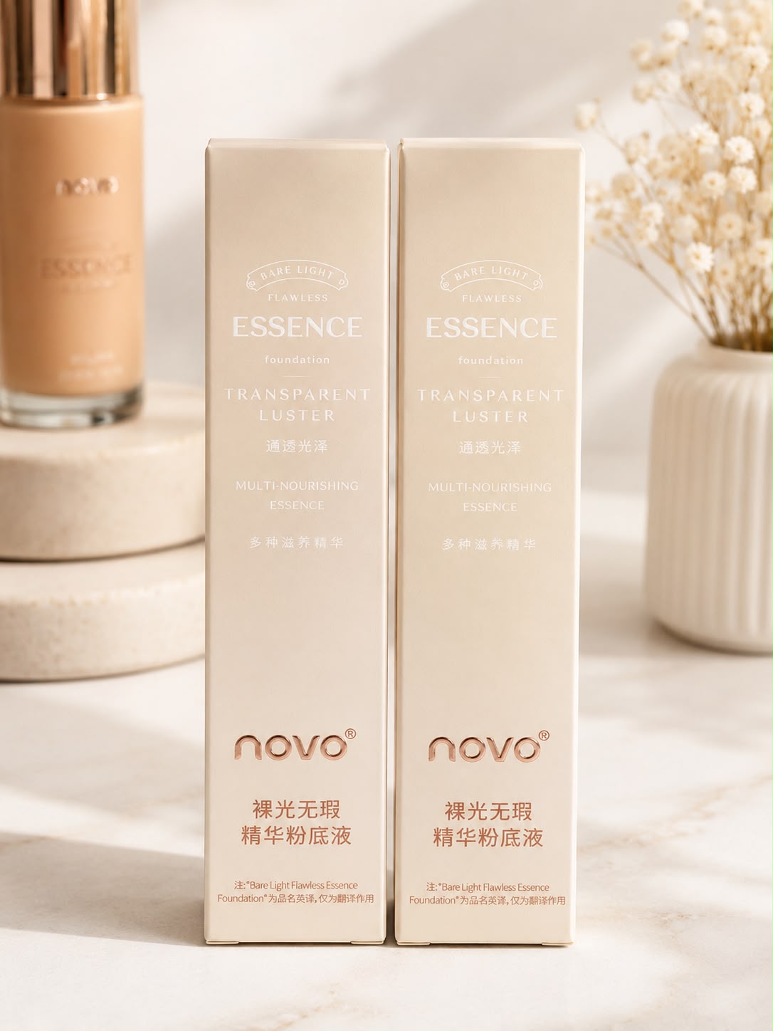 Base Líquida Novo Essence Transparent Luster