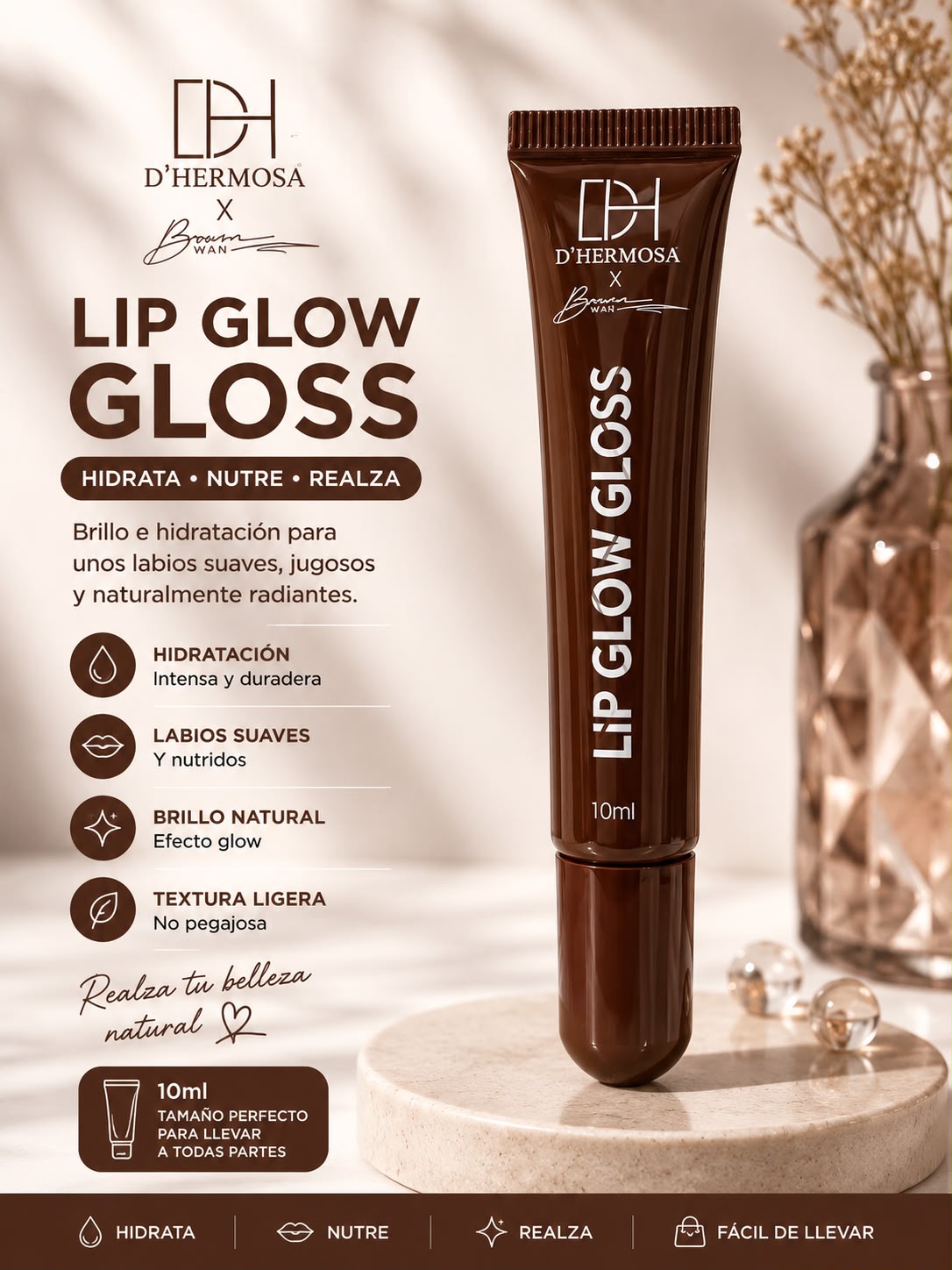 Lip Balm Hidratante D'Hermosa – 10 ml