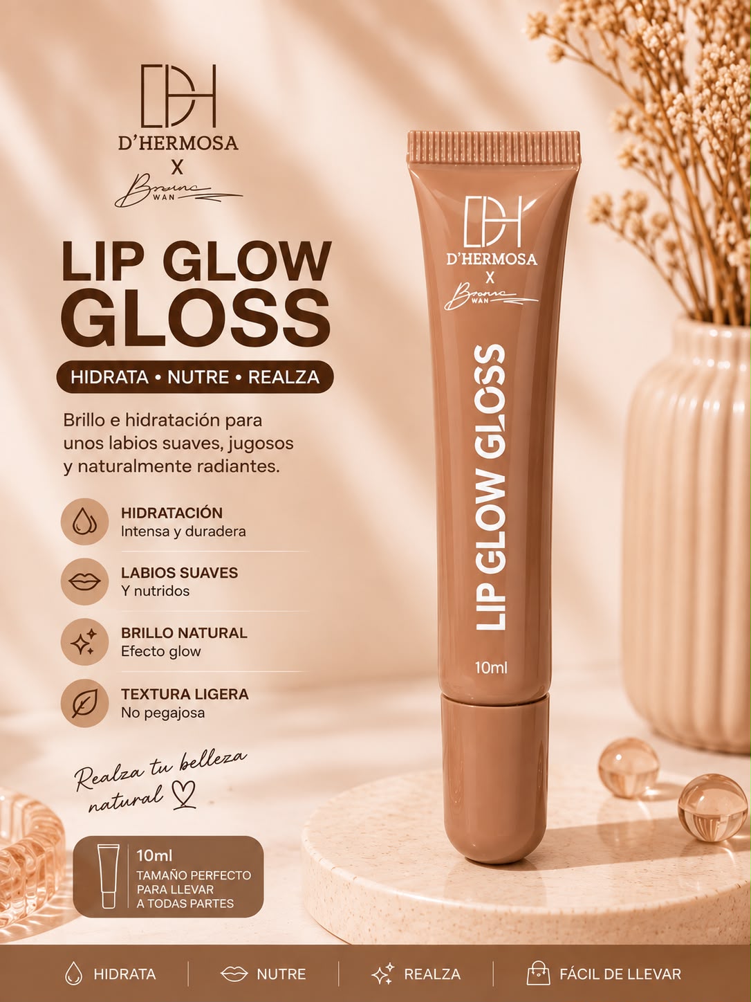 Lip Balm Hidratante D'Hermosa – 10 ml