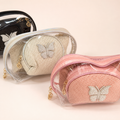 Set de Neceseres Transparentes con Mariposa – 3 Piezas
